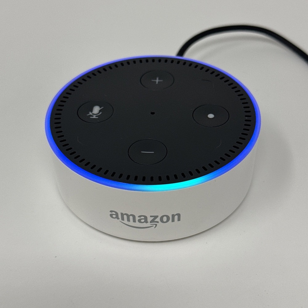 Amazon Echo Dot 2nd Gen RS03QR White Alexa Smart Speaker Power Adapter Cable